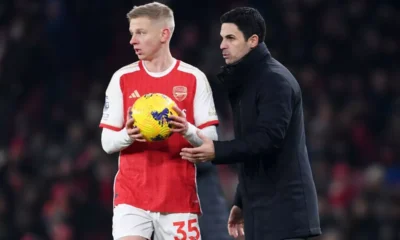 Mikel Arteta can't hide true feelings on Oleksander Zinchenko after Arsenal mistake