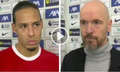 Erik ten Hag sends simple four-word response to Virgil van Dijk message after Man Utd draw Liverpool at Anfield