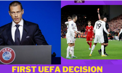 The UEFA President made his first decision on Michael Oliver’s subpar officiating against Liverpool when Dalot gave the incorrect penalty kick