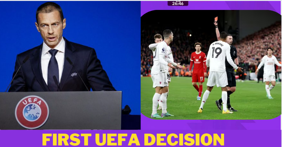 The UEFA President made his first decision on Michael Oliver’s subpar officiating against Liverpool when Dalot gave the incorrect penalty kick