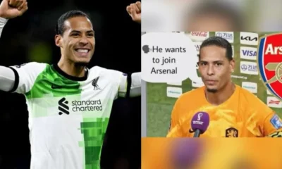 ARSENALI tried my possible best to convince him to join Liverpool but He choose Arsenal at last’: Virgil van Dijk confirmed another of His £60m international teammate have finally agreed terms to join Arsenal this week over Liverpool.