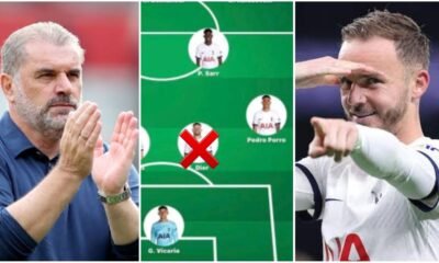 Dynamic attacker Benched, Top-class Beast replaced as Spurs unveils New midfield trio – Tottenham starting XI to guarantee 3 points at Everton Revealed